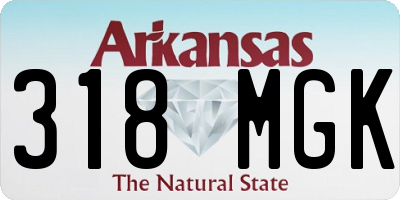 AR license plate 318MGK