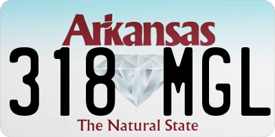 AR license plate 318MGL
