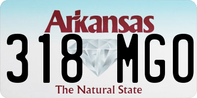 AR license plate 318MGO