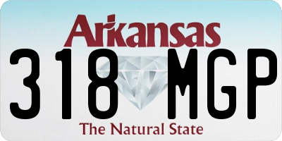 AR license plate 318MGP