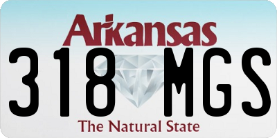 AR license plate 318MGS