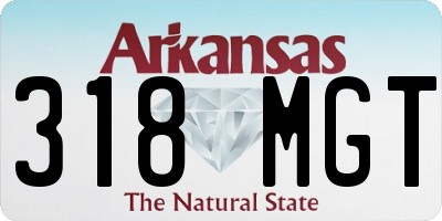 AR license plate 318MGT