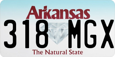 AR license plate 318MGX