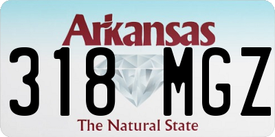 AR license plate 318MGZ