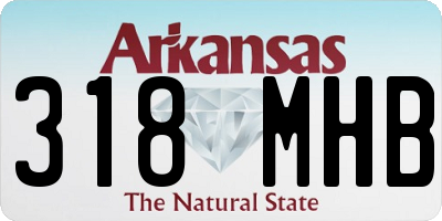 AR license plate 318MHB