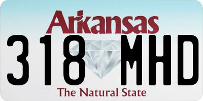 AR license plate 318MHD