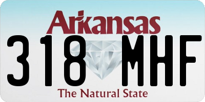 AR license plate 318MHF