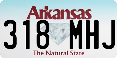 AR license plate 318MHJ