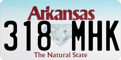 AR license plate 318MHK