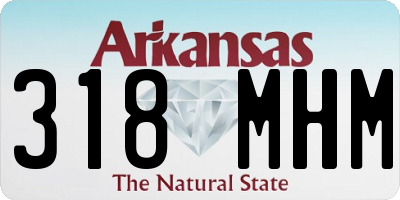 AR license plate 318MHM