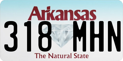 AR license plate 318MHN