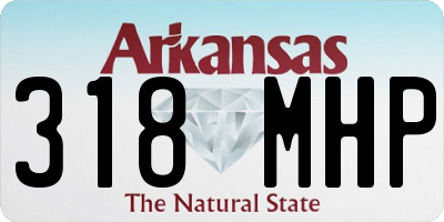 AR license plate 318MHP