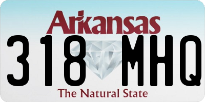 AR license plate 318MHQ