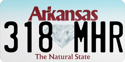 AR license plate 318MHR