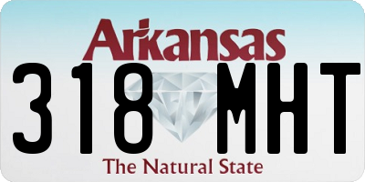 AR license plate 318MHT