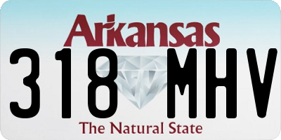 AR license plate 318MHV