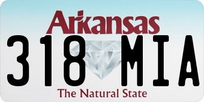 AR license plate 318MIA