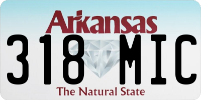 AR license plate 318MIC