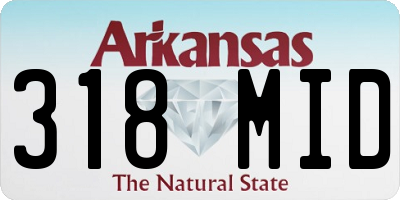 AR license plate 318MID