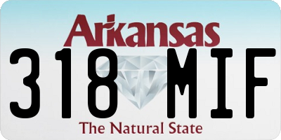 AR license plate 318MIF