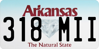 AR license plate 318MII