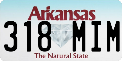 AR license plate 318MIM