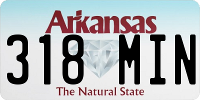 AR license plate 318MIN