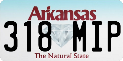 AR license plate 318MIP