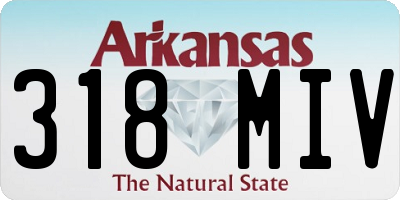 AR license plate 318MIV