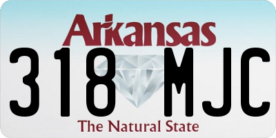 AR license plate 318MJC