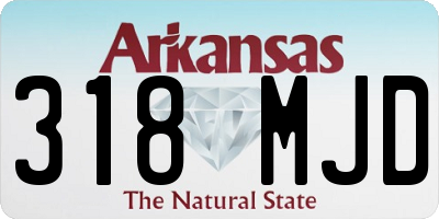 AR license plate 318MJD