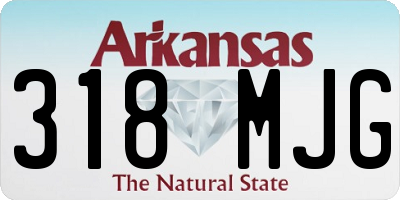 AR license plate 318MJG