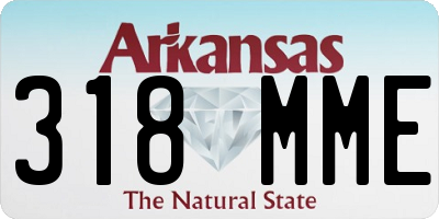 AR license plate 318MME