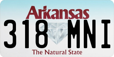 AR license plate 318MNI