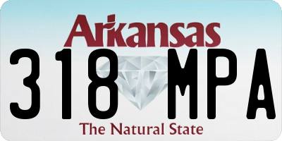 AR license plate 318MPA
