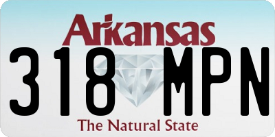 AR license plate 318MPN