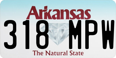 AR license plate 318MPW