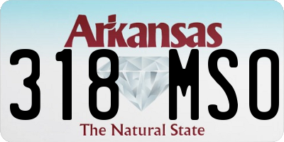 AR license plate 318MSO