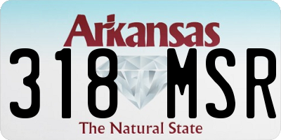 AR license plate 318MSR