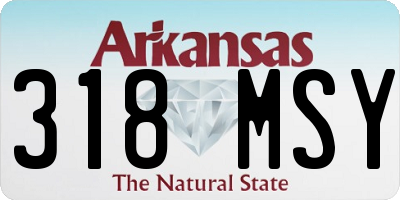 AR license plate 318MSY