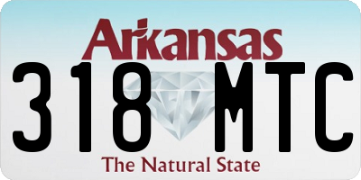 AR license plate 318MTC