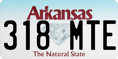 AR license plate 318MTE