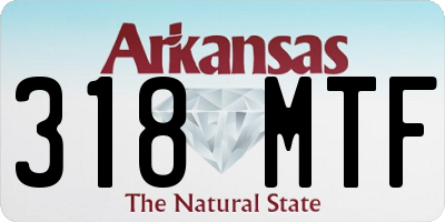 AR license plate 318MTF
