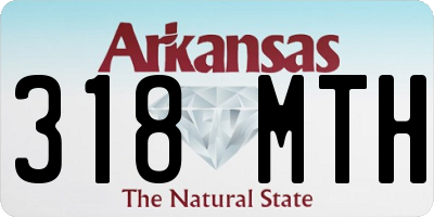 AR license plate 318MTH