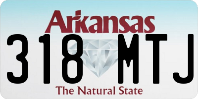 AR license plate 318MTJ