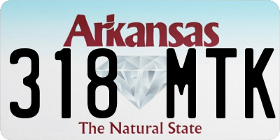 AR license plate 318MTK