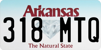 AR license plate 318MTQ