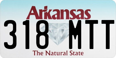AR license plate 318MTT