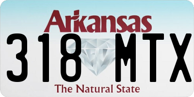 AR license plate 318MTX