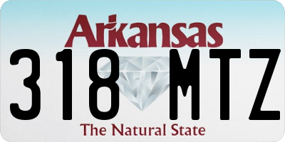 AR license plate 318MTZ